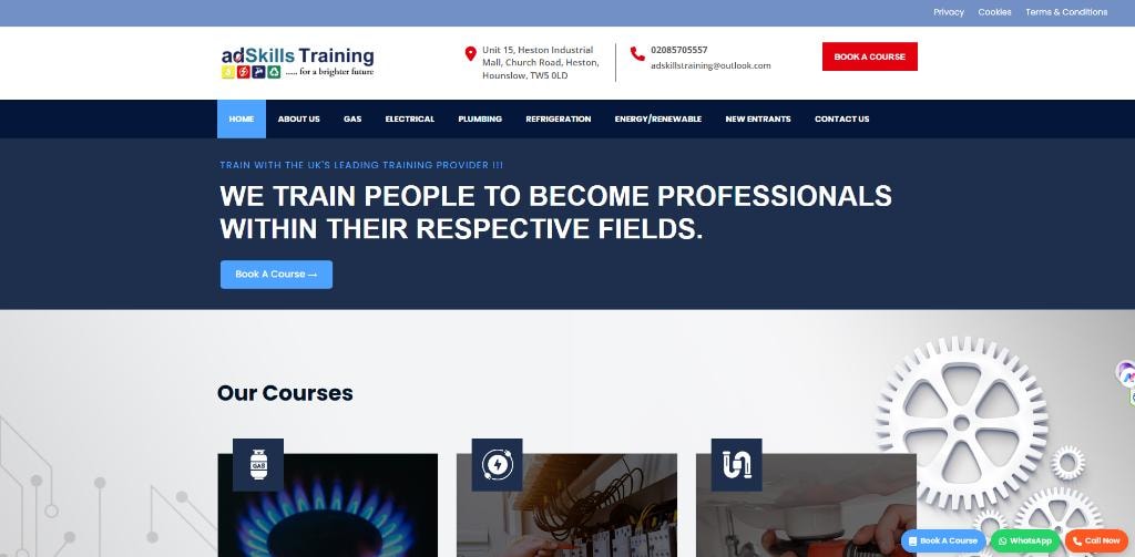 Advance4Training website