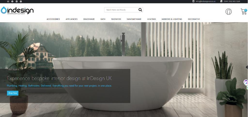 InDesign Store website